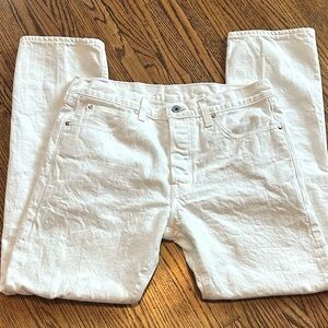 Classic White Straight Men's Jeans